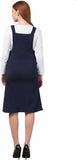 Whitewhale Women Black Dungaree