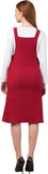 Whitewhale Women Maroon Dungaree