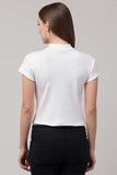 Whitewhale Casual Regular Sleeves Solid Women White Top