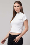 Whitewhale Casual Regular Sleeves Solid Women White Top