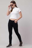 Whitewhale Casual Regular Sleeves Solid Women White Top