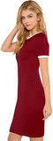 Whitewhale Women Bodycon Maroon Dress