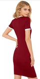 Whitewhale Women Bodycon Maroon Dress