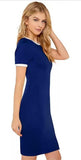Whitewhale Women Bodycon Navy Dress