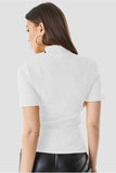 Whitewhale Casual Regular Sleeves Solid Women White Top