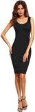 Whitewhale Women Bodycon Black Dress