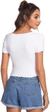 Whitewhale Casual Regular Sleeves Solid Women White Top
