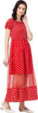 Whitewhale Women Fit and Flare Red Dress