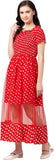 Whitewhale Women Fit and Flare Red Dress
