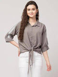 Whitewhale Women  Crepe Regular & Casual Shirt For Women