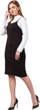 Whitewhale Women Black Dungaree