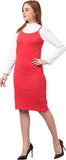Whitewhale Women Red Dungaree
