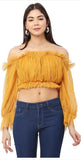 Whitewhale Casual Regular Sleeves Solid Women Yellow Top